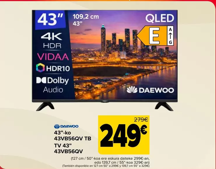 Daewoo - Tv 43'' 43VB56QV