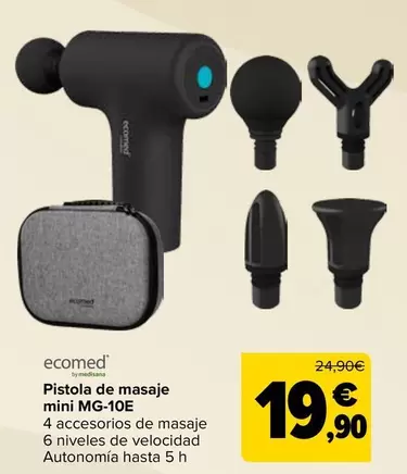 Medisana - Pistola De Masaje Mini MG-10E Ecomed