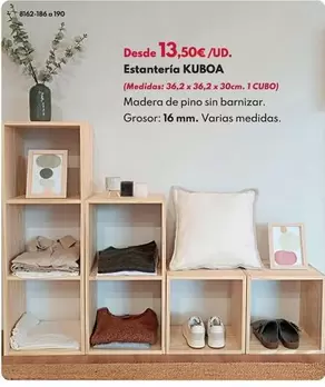 Estantería Kuboa - 3x2 Cubos 105,4x70,8x30cm