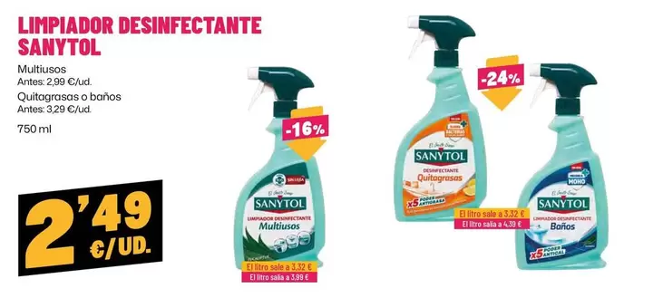Sanytol - Limpiador Desinfectante