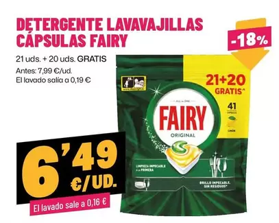 Fairy - Detergente Lavavajillas Capsulas