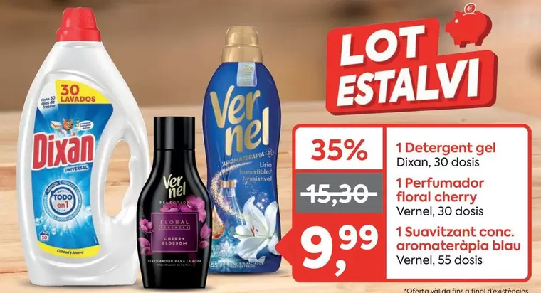 Dixan - Detergent Gel , 30 Dosis 1 Perfumador Floral Cherry