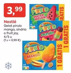 Nestlé - Gelat Pirulo Mango, Síndria O Fruit Joy, 4/5 U