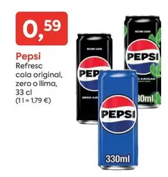 pepsi - Refresc Cola Original, Zero O Llima