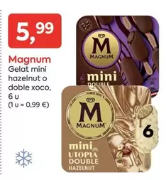 Magnum - Gelat Mini Hazelnut O Doble Xoco