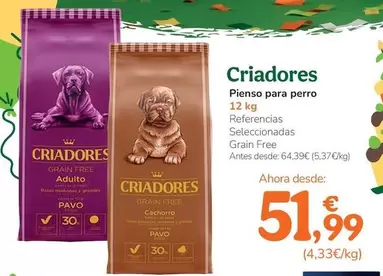 Criadores - Pienso Para Perro