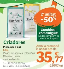 Criadores - Pienso Para Gato