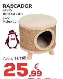 Leeby - Rascador Billie Scratch Stool Hideaway