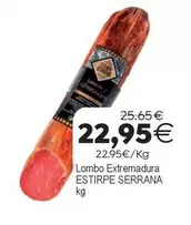 Estirpe Serranía - Lombo Extremadura
