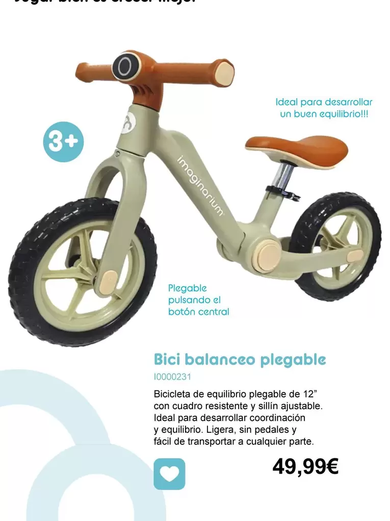 Imaginarium - Bici Balancco Plegable