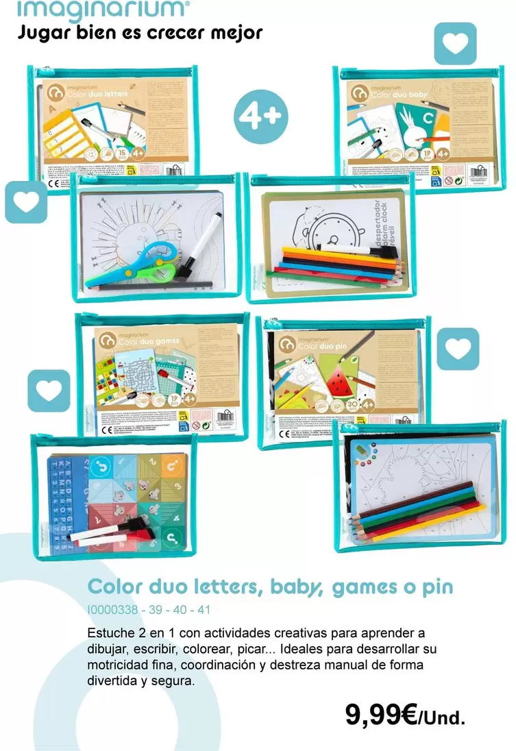Color Duo Letters, Baby, Games O Pin