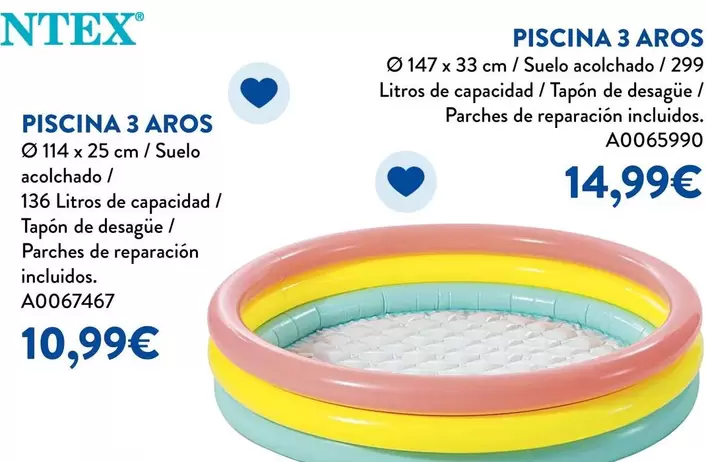 Intex - Piscina 3 Aros