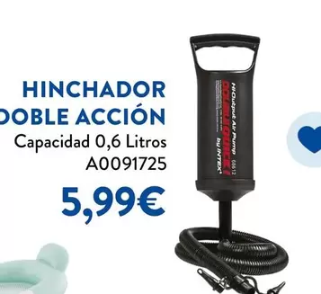 Intex - Hinchador Doble Accion