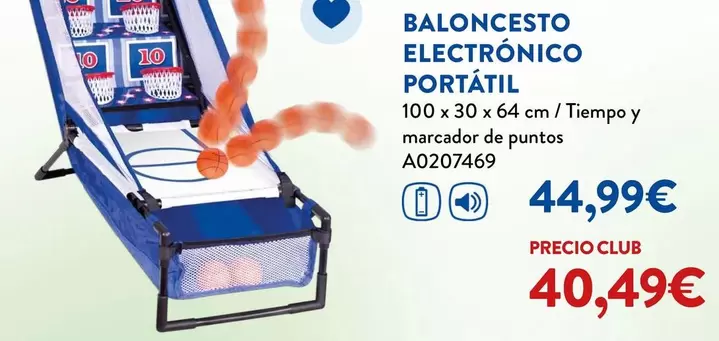 Baloncesto Electrónico Portátil