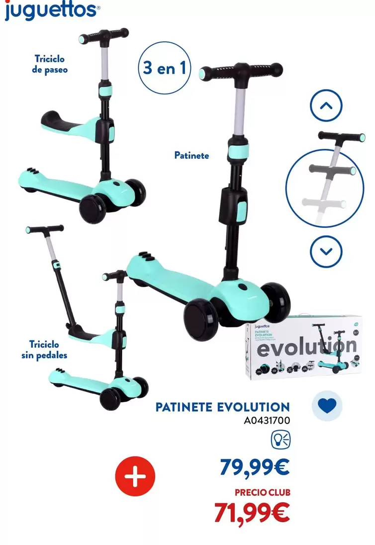 juguettos - Patinete Evolution AQ31700