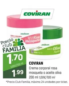 coviran - Crema Corporal Rosa Mosqueta O Aceite Oliva