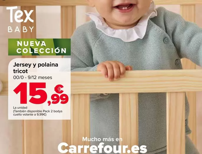 TEX - Baby Jersey Y Polaina Tricot