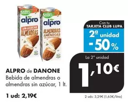 Alpro - Bebida De Almendras O Almendras Sin Azucar