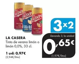 La Casera - Tinto De Verano Limon O Limon