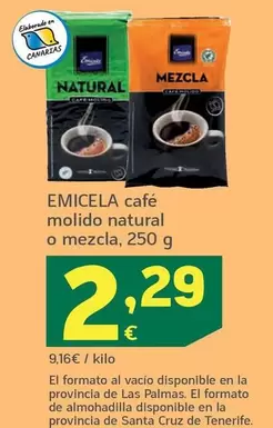 Emicela - Café Molido Natural