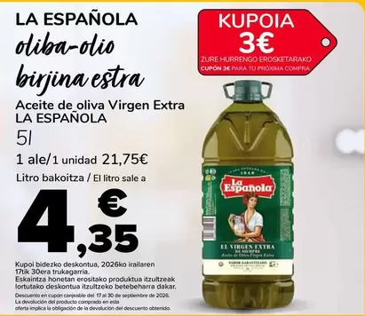 La Española - Aceite De Oliva Virgen Extra