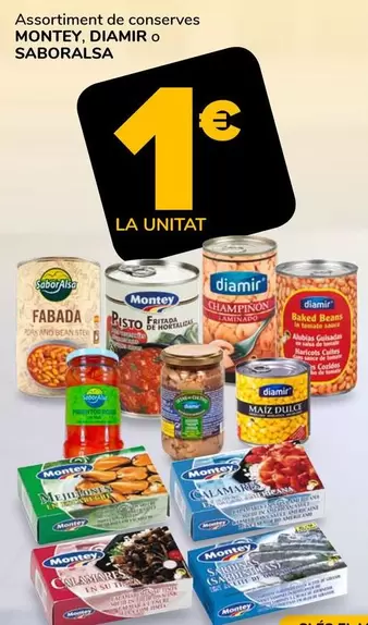 Montey / Diamir / Saboralsa - Assortiment De Conserves
