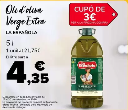 La Española - Oli D'oliva Verge Extra
