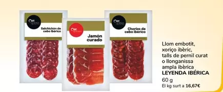 Legado Ibérico - Llom Embotit, Xoriço Ibèric, Talls De Pernil Curat O Llonganissa Ampla Ibèrica