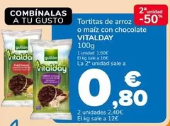 Vitalday - Tortitas De Arroz O Maiz Con Chocolate