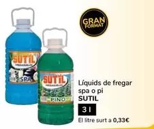 Sutil - Líquids De Fregar Spa O Pi