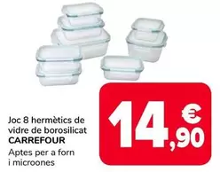 Carrefour - Joc 8 Hermetics De Vidre De Borosilicat