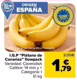 Igp “Plátano De Canarias\ Flowpack"