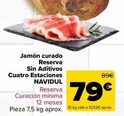 Navidul - Jamón Curado Reserva Sin Aditivos Cuatro Estaciones