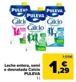 Puleva - Leche Entera Semi O Desnatada Calcio