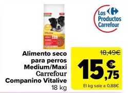 Carrefour - Alimento Seco Para Perros Medium/ Maxi Companino Vitalive