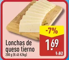 Lonchas De Queso Tierno
