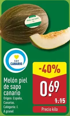 Melon Piel De Sapo Canario