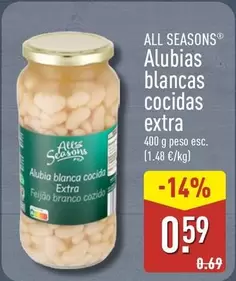All Seasons - Alubias Blancas Cocidas Extra
