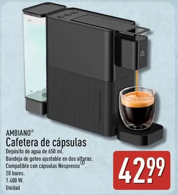 Ambiano - Cafetera De Capsulas