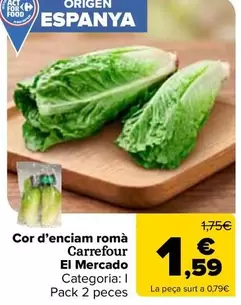 Carrefour El Mercado - Corazón De Lechuga Romana