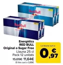 Red Bull - Energéticos Original O Sugar Free