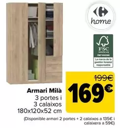 Carrefour Home - Armario Milán