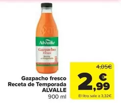 Alvalle - Gazpacho Fresco Receta De Temporada