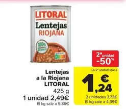 Litoral - Lentejas A La Riojana