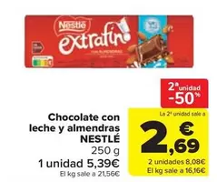 Nestlé - Chocolate Con Leche Y Almendras