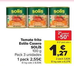 Solís - Tomate Frito Estilo Casero