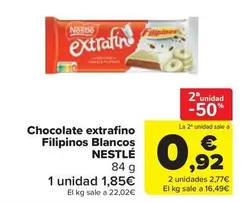 Nestlé - Chocolate Extrafino Filipinos Blancos