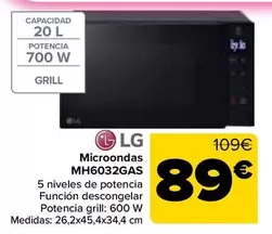 LG - Microondas MH6032GAS