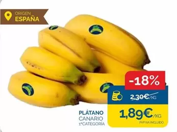 origen - Plátano Canario