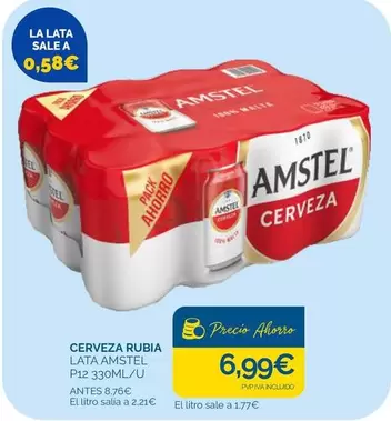 Amstel - Cerveza Rubia